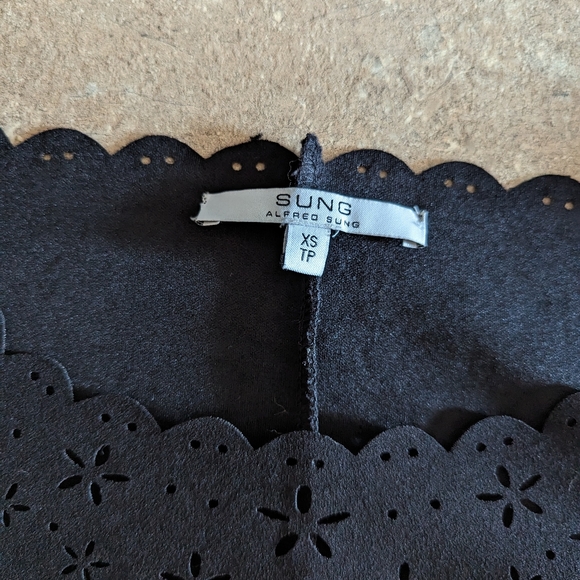 🌻2 for $20 | Alfred Sung Laser Cut Midi Dress - Picture 8 of 10